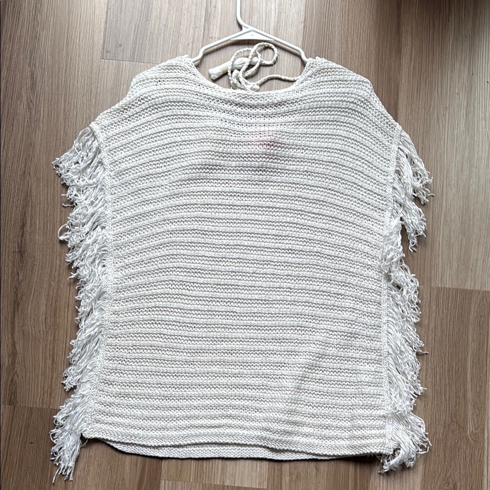 White Fringe Knit Lilly Pulitzer Sweater